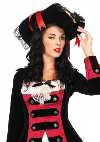 Womens Swashbuckler Hat With Lacetrim