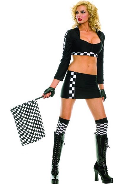 Long Sleeve Race Car Skirt Set ML-70051