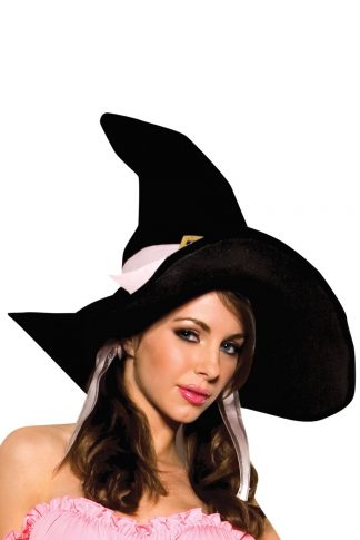 Black and Pink Witch Hat ML-70109-hat