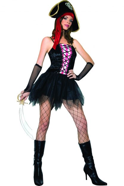Velvet Lace Up Pirate Queen Costume ML-70187