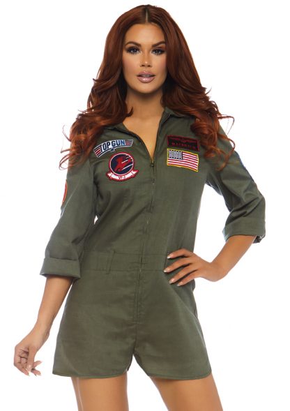 Top Gun Women'S Flight Suit Romper LA-TG86747