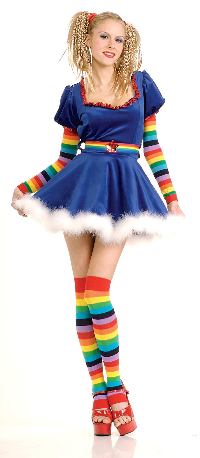 Rubie's Sexy Rainbow Girl Costume Dress. 