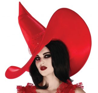 Adult Elegant Red Witch Hat