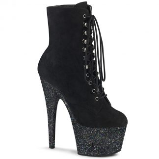 ADORE-1020FSMG Lace-Up Front Ankle Boot with Side Zip