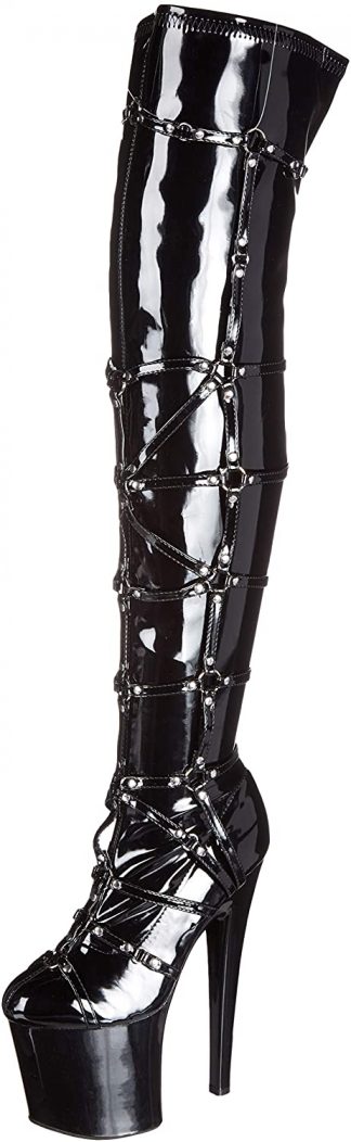 821-METRO 8" Thigh High Boot With Rings