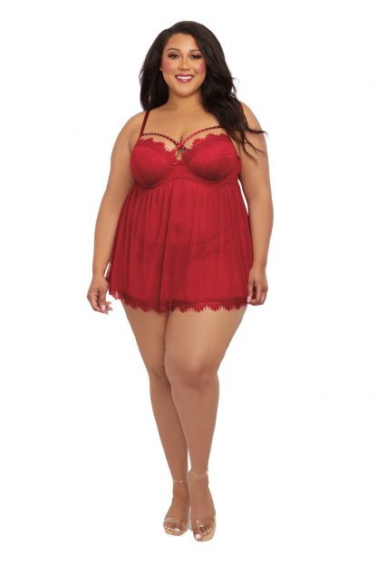 12378X Underwire Push-Up Cup Babydoll