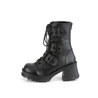 BRATTY-118 Platform Lace-Up Ankle Boot with Inside Zip