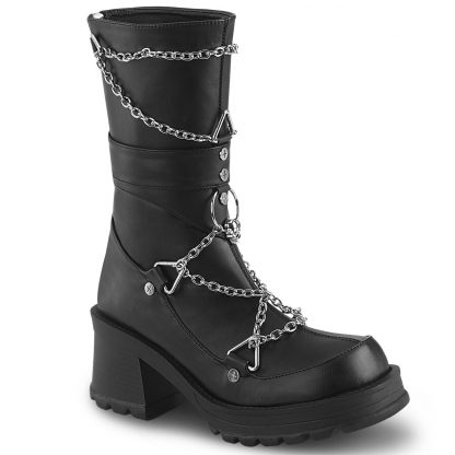 BRATTY-120 Mid-Calf Boot with Back Zip