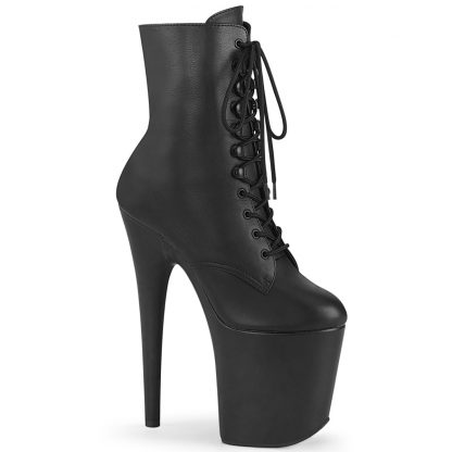 FLAMINGO-1020LWR Platform Lace-Up Front Ankle Boot with Side Zip