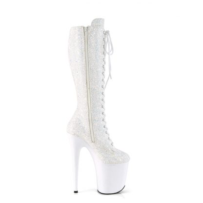 FLAMINGO-2020MG Platform Lace-Up Front Knee Boot with Side Zip