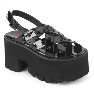 ASHES-12 Cut Out Platform Slingback Sandal
