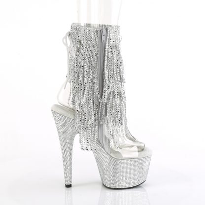 BEJEWELED-1017RSF-7 Platform Ankle Boot with Rhinestone