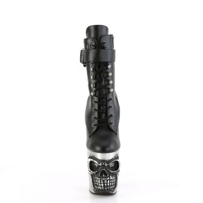 RAPTURE-1020STR-LT Finger Bone Heel Skull Platform LED Ankle Boot