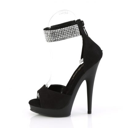 SULTRY-625 Platform d'Orsay Sandal with Rhinestone